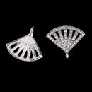 3x Shell Rhinestone Charms For DIY Necklace Bracelet Earrings Jewelry Making