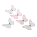 5 Pieces Crystal Fabric Butterfly Embellishments DIY Hair Accessories Applique for Clothing Hat Bag Shoes Decoration 43mm
