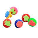 6 Pieces Cartoon Sponge Painting Stamps Seal for Children Art Tool Supplies