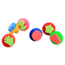 6 Pieces Cartoon Sponge Painting Stamps Seal for Children Art Tool Supplies