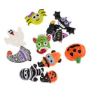 10 Pieces DIY Mix Halloween Pumpkin Ghost Resin Flatback Cabochons Button for Album Card Scrapbooking Embellishments DIY Phone Cover Decoration Craft