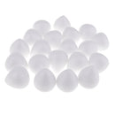 20 Pack Modelling Polystyrene Styrofoam Foam Balls White Craft Balls Drops For DIY Christmas Party Decoration Wedding Bouquet Supplies Gifts - 30x35mm