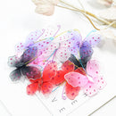 10 Pieces Multicolors Wire Glitter Mesh Stocking Diamante Butterfly Wedding Craft Decoration Party Favours Butterflies - 48x50mm