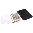 Acrylic Paint Brush Set Oil Watercolor Gouache Paint Brushes - Artist Brush Set - Art Paint Brushes - Paint Tray Palette for Kids Beginners Adults