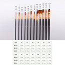 13 Piece/set Artist Nylon Hair Paint Brush With Palette Zipper Bag Organizer for Art Painting Supplies Tools