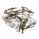 20 Pcs Mixed Hollow Angel Wing Charms Pendants Bookmark DIY Necklace Jewelry