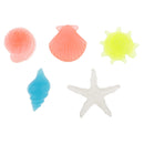 5 Pieces Conch Shell Glow in the Dark Stones, Garden Pebbles Rocks for Outdoor, Walkway, Window, Yard Grass, and Fish Tank Decoration