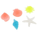 5 Pieces Conch Shell Glow in the Dark Stones, Garden Pebbles Rocks for Outdoor, Walkway, Window, Yard Grass, and Fish Tank Decoration