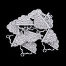 10 Pcs Rhinestone Alloy Charms Pendants DIY Earring Bracelet Jewelry Makings