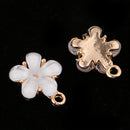 10xFine Flower Rhinestone Pendant Earrings Necklace DIY Jewelry Accessories