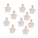 10xFine Flower Rhinestone Pendant Earrings Necklace DIY Jewelry Accessories