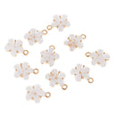 10xFine Flower Rhinestone Pendant Earrings Necklace DIY Jewelry Accessories