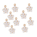 10xFine Flower Rhinestone Pendant Earrings Necklace DIY Jewelry Accessories