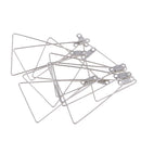 10 Pieces Silver Womens Detachable Triangle Hoop Dangle Pendant Blanks Findings for DIY Wedding Party Earrings Ear Studs
