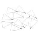 10 Pieces Silver Womens Detachable Triangle Hoop Dangle Pendant Blanks Findings for DIY Wedding Party Earrings Ear Studs