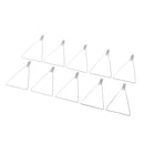 10 Pieces Silver Womens Detachable Triangle Hoop Dangle Pendant Blanks Findings for DIY Wedding Party Earrings Ear Studs