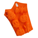 Silicone DIY Halloween Pumpkin Skull Bat Cupcake Sugarcraft Fondant Cake Mold Chocolate Cake Decorating Mould for Party Cake Decoration