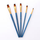 5Pc Nylon Hair Art Painting Brushes Set Acrylic Oil Watercolor Artist Brush