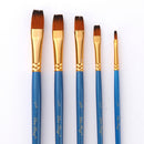 5Pc Nylon Hair Art Painting Brushes Set Acrylic Oil Watercolor Artist Brush