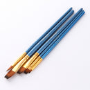 10 Pieces Wooden Handle Nylon Hair Painting Brushes for All Purpose Oil Watercolor Acrylic Painting Artist Professional Kits