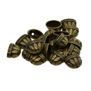 20 Pieces Vintage Large Bead Caps Tassel Crimp End Connectors Antique Bronze 3D Lotus for Earring Necklace Bag Car Keychain Handmade Jewelry Findings