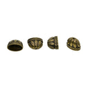 20 Pieces Vintage Large Bead Caps Tassel Crimp End Connectors Antique Bronze 3D Lotus for Earring Necklace Bag Car Keychain Handmade Jewelry Findings
