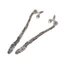 6 Pieces 123mm Antique Tibetan Silver Carved Picapica bird Lotus Flower and Lead Hook Bookmarks DIY Handmade Book Markers Crafts