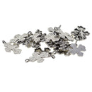 20 Piece Cross Shape Blank Resin Cabochon Charms Beads Bezel Settings Tray DIY Pendant Base Jewelry Making Findings
