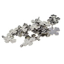 20 Piece Cross Shape Blank Resin Cabochon Charms Beads Bezel Settings Tray DIY Pendant Base Jewelry Making Findings