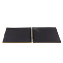 Brown A4 Size 40 Pages Ribbon Bow Kraft Paper Sketch Book Scrapbook Wedding Photo Album Display Book with Corner Stickers