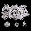 30 Pieces Halloween Charms Antique Silver DIY Craft Supplies Charms Pendants for Crafting, Jewelry Findings Making Accessory For DIY Necklace Bracelet