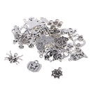 30 Pieces Halloween Charms Antique Silver DIY Craft Supplies Charms Pendants for Crafting, Jewelry Findings Making Accessory For DIY Necklace Bracelet