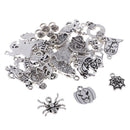 30 Pieces Halloween Charms Antique Silver DIY Craft Supplies Charms Pendants for Crafting, Jewelry Findings Making Accessory For DIY Necklace Bracelet