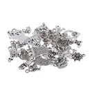 30 Pieces Halloween Charms Antique Silver DIY Craft Supplies Charms Pendants for Crafting, Jewelry Findings Making Accessory For DIY Necklace Bracelet