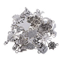 30 Pieces Halloween Charms Antique Silver DIY Craft Supplies Charms Pendants for Crafting, Jewelry Findings Making Accessory For DIY Necklace Bracelet