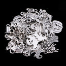 30 Pieces Halloween Charms Antique Silver DIY Craft Supplies Charms Pendants for Crafting, Jewelry Findings Making Accessory For DIY Necklace Bracelet