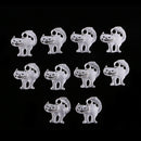 10 Pieces Halloween Scary Cats Pendant Antique Silver Jewelry DIY Making