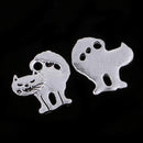 10 Pieces Halloween Scary Cats Pendant Antique Silver Jewelry DIY Making
