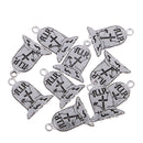 10 Piece Alloy Gravestone Shape Earrings Necklaces Bracelets Pendants Jewelry Making Charms for DIY Hair Accessories