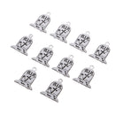10 Piece Alloy Gravestone Shape Earrings Necklaces Bracelets Pendants Jewelry Making Charms for DIY Hair Accessories