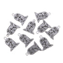 10 Piece Alloy Gravestone Shape Earrings Necklaces Bracelets Pendants Jewelry Making Charms for DIY Hair Accessories