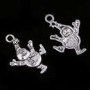 10 Piece Alloy Christmas Snowman Earrings Necklaces Bracelets Pendants Jewelry Making Charms for DIY Hair Accessories