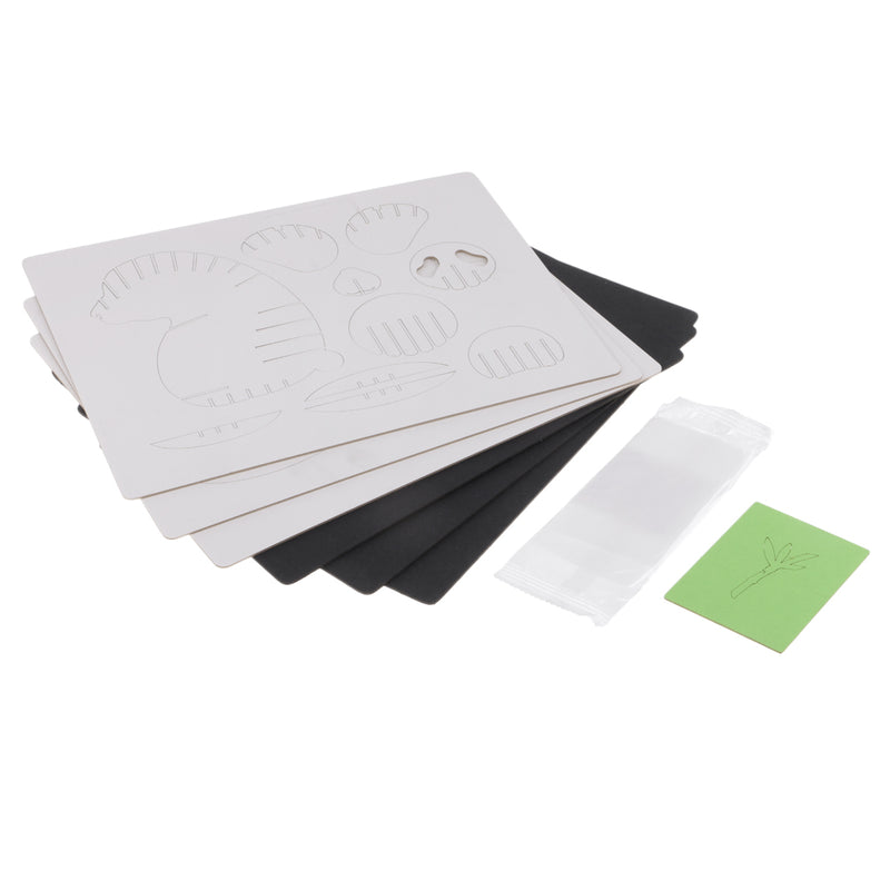 1 Set Paper Art 3D Animal Jigsaw Puzzle For Adult Kid's Building Craft Kits