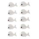 10 Pieces 22mm Dolphin Flatback Resin Embellishment Cabochons Beads Buttons for Dollhouse Accessories Miniature Ornaments Scrapbooking Crafts
