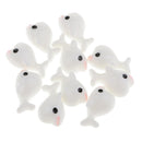 10 Pieces 22mm Dolphin Flatback Resin Embellishment Cabochons Beads Buttons for Dollhouse Accessories Miniature Ornaments Scrapbooking Crafts