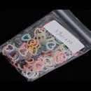 100 Pieces Heart Pearl Resin Flatback Cabochons Scrapbook Embellishment for Wedding Decoration Table Scatter Handmade Accessories
