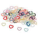 100 Pieces Heart Pearl Resin Flatback Cabochons Scrapbook Embellishment for Wedding Decoration Table Scatter Handmade Accessories