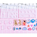Resin Casting Molds and Tools Set, 9 Silicone Mold Jewelry Casting Molds, 5 Stirrers, 5 Droppers, 10 Finder Cots, 3 Stirring Rods, 5 Plastic Spoons