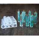 Resin Casting Molds and Tools Set, 9 Silicone Mold Jewelry Casting Molds, 5 Stirrers, 5 Droppers, 10 Finder Cots, 3 Stirring Rods, 5 Plastic Spoons