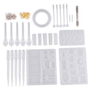 Multifunction Resin Clay Molding DIY Kits for Jewelry Making Bracelets Bangles Pendants Silicone